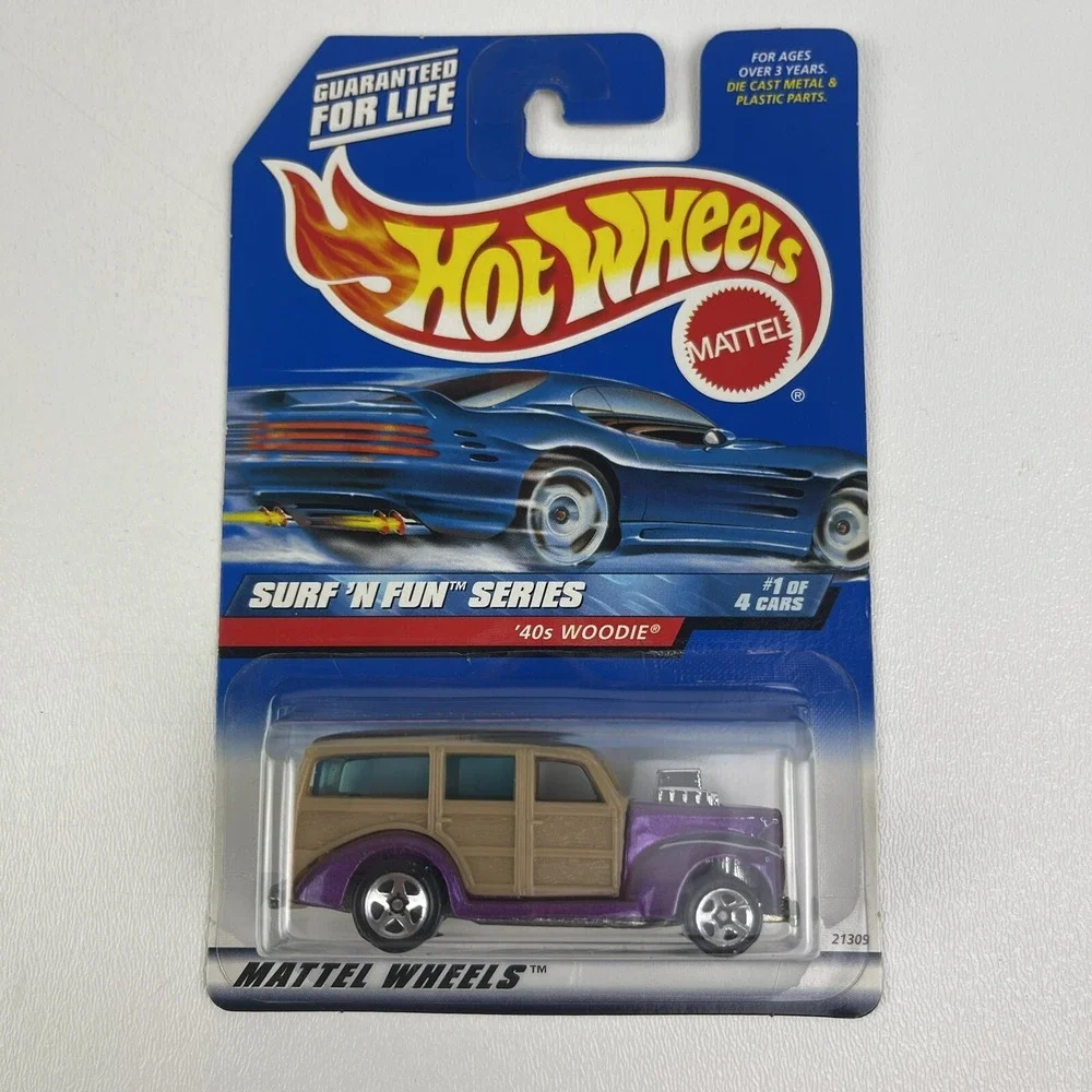 Hot Wheels 40 Woodie Surf And Fun Series Metalflake Purple